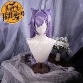 Game Genshin Impact Keqing Driving Thunder Cosplay Wig